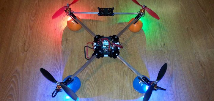 Dron HK - LED osvětlení hotovo